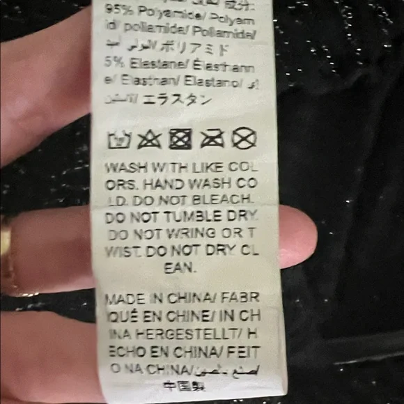 #*096**Sexy Black Glitter See Through Mini Dress - Picture 7 of 7